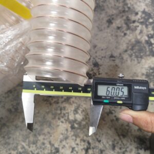 Ống Nhựa PU Gân Đồng Phi 60 – Ống Hút Bụi Công Nghiệp